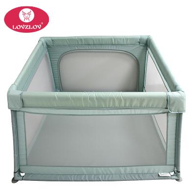 China Eco-Friendly Square High Quality Play Yard Playpen Hutch Safety Large Baby Playpens Metal Baby Playpen For Babies for sale