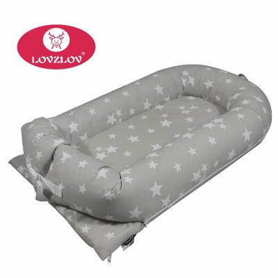 China Nest Organic Crib Cot Sofa Cotton Baby Portable Baby Crib for sale