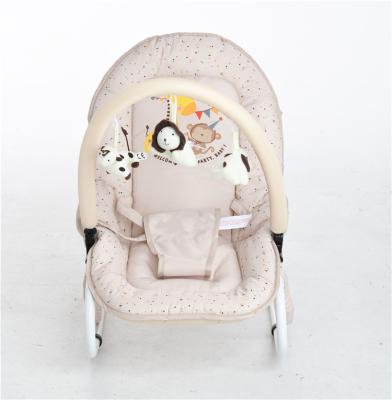 China Wholesale Steel Frame Best Baby Gift 210D Polyester Portable Baby Swing Rocking Chair for sale