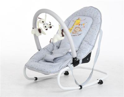 China Steel frame china supplier wholesale low cost baby swing bouncer rocking chair with interesting toys for baby for sale