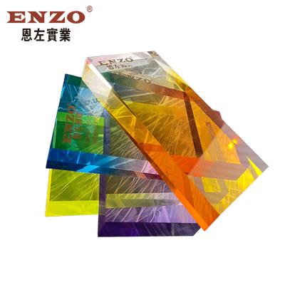 China ENZO Gold Supplier 1220*2440mm Color Environmentally Friendly Cast Acrylic Sheet For Advertising And Decorating for sale