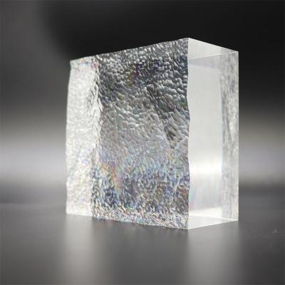 China Environmental Protection ENZO Pure PMMA Sheet Custom Cast Decorative Laser Glass Cracked Texture Acrylic Sheet for sale