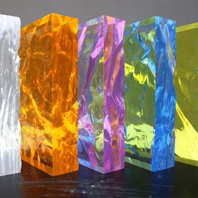 China ENZO Hot Selling Different Color Environmental Protection Thick Acrylic Plexiglass Customized Plate Cast Acrylic Color Ice Sheet Model for sale