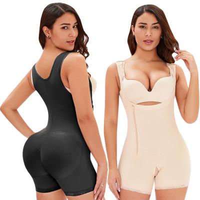 China Factory Wholesale Women Zipper Breathable Shapewear 360 Seamless Body Shaper for sale