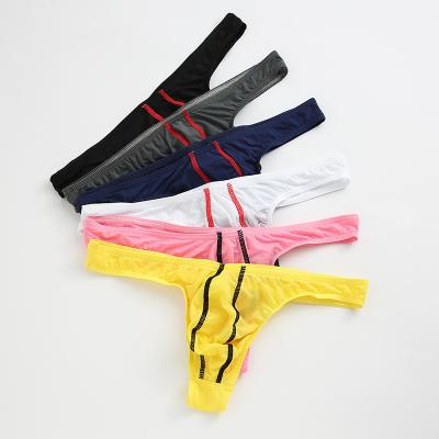 China Amazon Hot Selling Sexy Plus Size Bikini Thong Breathable Nylon Men T Shirts New Comfortable Breathable Underwear Pants Sexy Underwear for sale