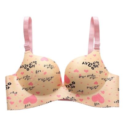 China Beautiful best selling new products comfortable underwear without double steel ring push up bra honeymoon padded bra for sale