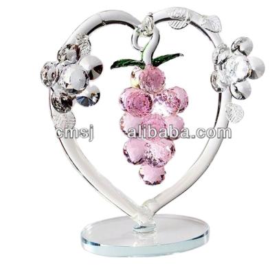 China Beautiful crystal glass grapes from Europe for wedding favor or souvenirs for sale