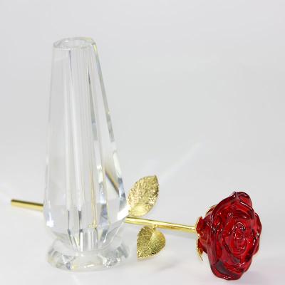 China Europe Beautiful Crystal Rose For Great Romantic Gifts for sale