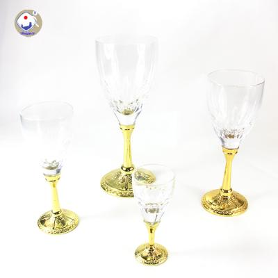 China Wedding Decoration Viable Wholesale Crystal Glass Goblet Champagne Cup High Quality for sale