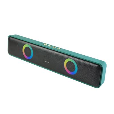 China Wholesale High Quality Wireless Portable Sound Blue Outdoor DJ Speaker LED Bar Tooth 5.0 Colorful Light Desktop for sale