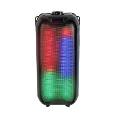 China LED Flashing Light Portable Wireless Speaker MODENG Custom Design Speaker Led Light High Quality BT Caixa Sound Wireless Microphone for sale