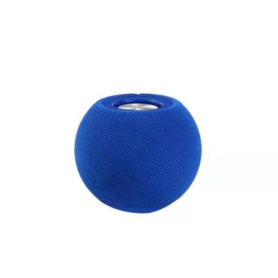 China Guangdong red black gray blue outdoor portable wireless function MODENG phone speaker with TF card tws circular fabric woven speaker for sale