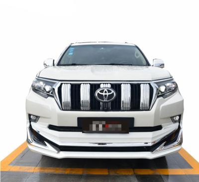 China Body kit for toyota prado 2018 style front bumper and rear bumper for Toyota prado LED facelift for sale