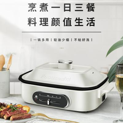 China Household small electric appliances smokeless Korean electric barbecue grills electric hot pot cooker for sale