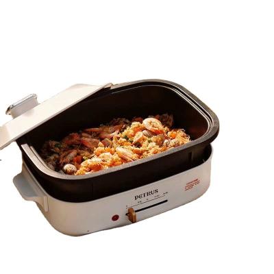 China China Factory Electric Hot Pot Smokeless Hot Pot with Electric Grill BBQ Hot Pot Grill Pan for sale