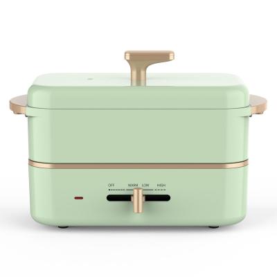 China Easy Functional Mini Cooker Die Casting Mini Aluminum Lid And Pot Mini Pot Rice Cooker Grill Dishes for sale