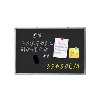 China Home Wall Mounted Hanging Aluminum Frame Classroom Writing Board Blackboard Kids Black Board Small Blackboard for sale