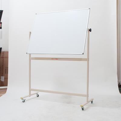 China Mobile 360 ​​Mobile Stable Durable Double Side Magnetic Dry Erase Whiteboard With Support Wheels for sale