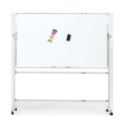 China Hot Selling Desk Adjustable Flipchart Stand Mobile Whiteboard With Wheels for sale