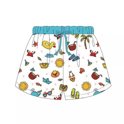 China 2022 wholesale Anti-wrinkle baby boy leisure beach shorts with design elastic baby waist cute printed shorts for sale