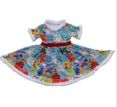 China Washable Baby Kids Little Toddler Girls Dress Fall Pirouette Dress For Christmas Ball Gown Skirt More Designs Accept Customization for sale