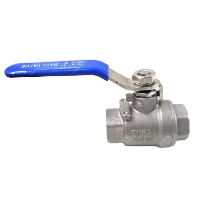 China DECO Stainless Steel Ball Valve 1000 Bspt NPT Full Port Female To PTFE Female Threaded Sealing for sale