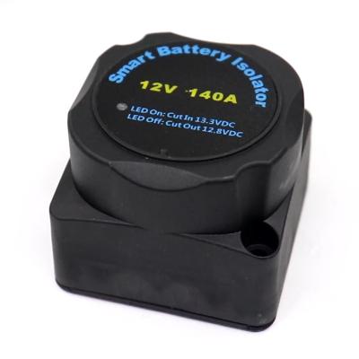 China Automotive Insulator 12v 140a Sensitive Smart Sense Dual Battery Relay Voltage Parts Waterproof Insulator Kit for sale