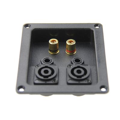 China Imitation ABS Gold Plated Gold Binding Posts Speaker Terminal Box Zinc Alloy Zinc Alloy Terminal Box for sale