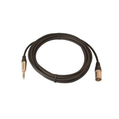 China Microphone 3pin XIR Male to Male 3.5mm to XLR Microphone Cable Stereo High Grade Low Noise Microphone Cable for sale