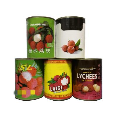 China Chinese Fujian Canned Lychee 567g / 2840g Canned Fruit Fresh Canned Lychees In Syrup Lychee Fruit for sale