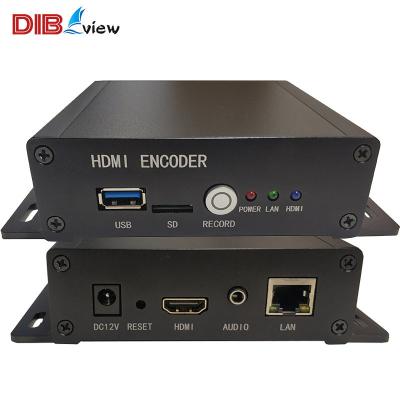 China OTV-4KE Dibview Facebook to IP RTMP HLS RTSP HTTP UDP SRT 4K UHD Record H.265 H.264 Video Streaming IPTV OTT Encoder OTV-4KE for sale