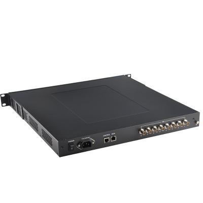 China Digital TV Branch Network Digital TV IP ASI Multiplexer 250 SPTS MPTS IP Head-End System to 8 Port ASI Converter for sale