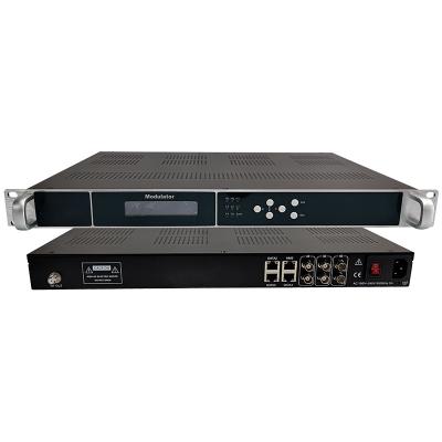 China DTV & IPTV Project IP to 16 Port QAM DVB-C Frequenices ISDB-T DVB-T ISDB-TB Digital RF CATV Modulator for DTV DVB Headend ISDBT System for sale