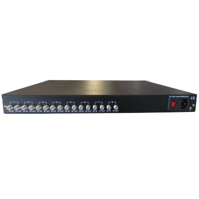 China TV Head-End System FTA 8 Satellite Frequencies / Carriers DVB-S/S2 To RF DVB-T/C Digital TV TransModulator for sale