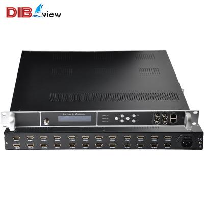 China OTV-EM24 HD H.264 Multi-Channel Encoder with up to 24 Channels HD MI Input DVBC T/ATSC/ISDB-T/Tb RF Output OTV-EM24 Modulator for sale