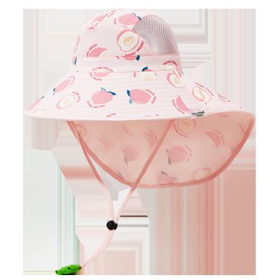 China 2023 New Kids Big Brim Bucket Hat UPF 50+ Sun Protective Bucket Hat KOCOTREE 2023 Sun Protection Cute Cartoon Wide Unisex UV Protection For Boys Girls for sale