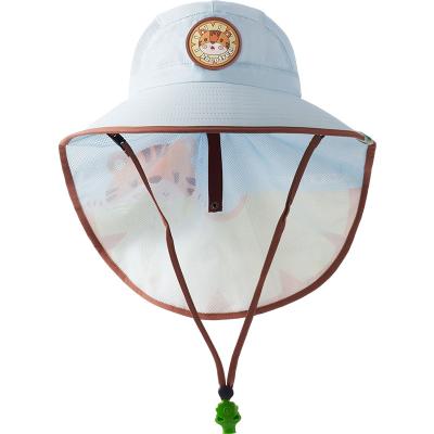 China New Kids Bucket Hats KOCOTREE 2023 Unisex Wide Brim Bucket Hat UPF 2000+ Sun Protection With Cute Neck Cover Shawl Hats For Boy Girl for sale