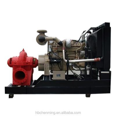 China Developing World Water Solutions Horizontal Split Case Centrifugal Pump Coupled With Diesel Engine for sale