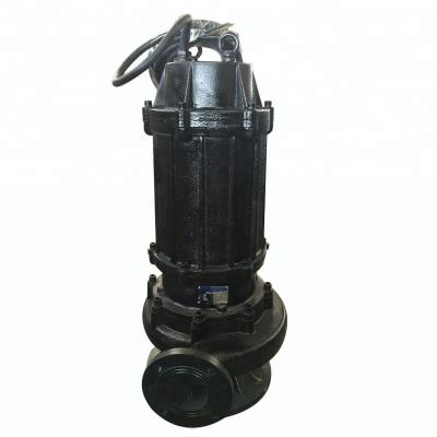 China World Water Solutions 50WQ40-30-7.5 10hp Non-Clog Sewage Cutter Developing Power Cut Submersible Pump With Float Switch for sale