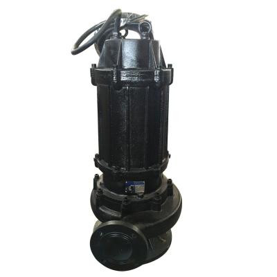 China Developing World Water Solutions WQ 7.5hp Electric Raw Water Pump Non-Clog Sewage Sewage Cutter Submersible Pump With 5.5lw Cutter for sale