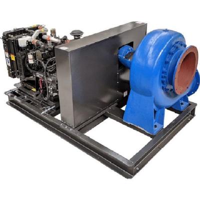 China Developing World Water Solutions 250HW-8 10inch Large Capacity Diesel Engine Mixed Flow Water Pumps For Dewatering for sale