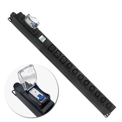 China Aluminum Alloy Data Center Rack Meter Smart LCD PDU 240V 30A 8XC13/3xc19 PDU for sale