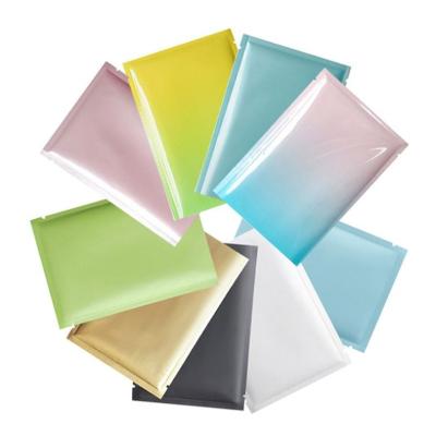 China Moisture Proof LingJie Colorful aluminum plating three -side sealing mylar bags aluminum flat packaging bags for small goods for sale