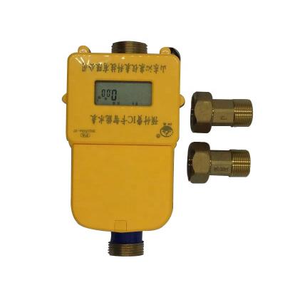 China IC Card Copper Prepaid Smart Water Meter Used In Community Or Hotel Shopping Mall for sale