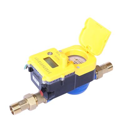 China Prepaid Low Price List LCD Display IC Card Digital Display Water Flow Meter for sale