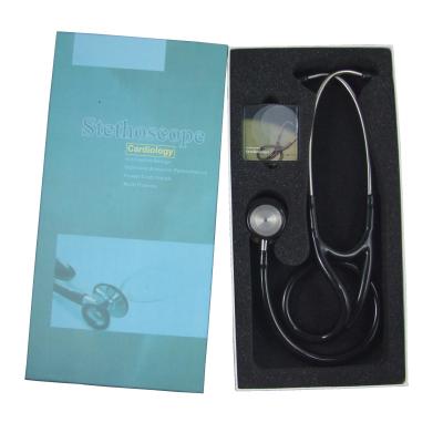 China Journal Checks New Product Black Color Stainless Steel Head Latex PVC Tubing Stethoscope 2020 No for sale