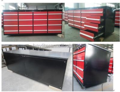 China Used as Industrial Heavy Duty Steel Workshop Tool Steel Garage Metal Warehouse Garage Workbench Storage Top Workbench for sale