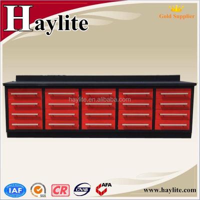 China Commercial Furniture 10FT Metal Work Bench, Steel Work Bench, Heavy Duty Drawer Work Bench for sale