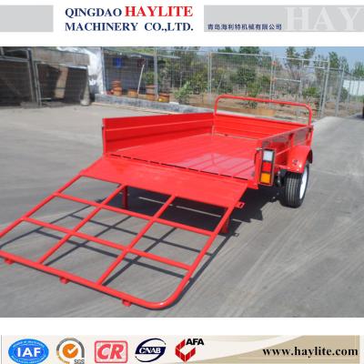 China Small Steel Farm Trailer Dump Trailer Farm Trailer With Powder Coating for sale