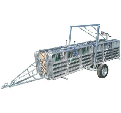 China Farm Use Livestock Equipment Portable Sheepyards With Trailer Single Axle for sale